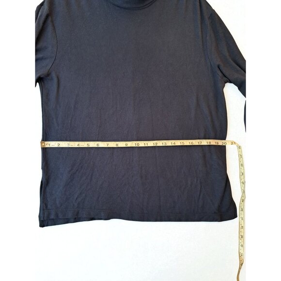 Stars Above Women's Cozy Knit Navy Blue Turtleneck Loungewear Sweater - Size Med - Picture 8 of 10